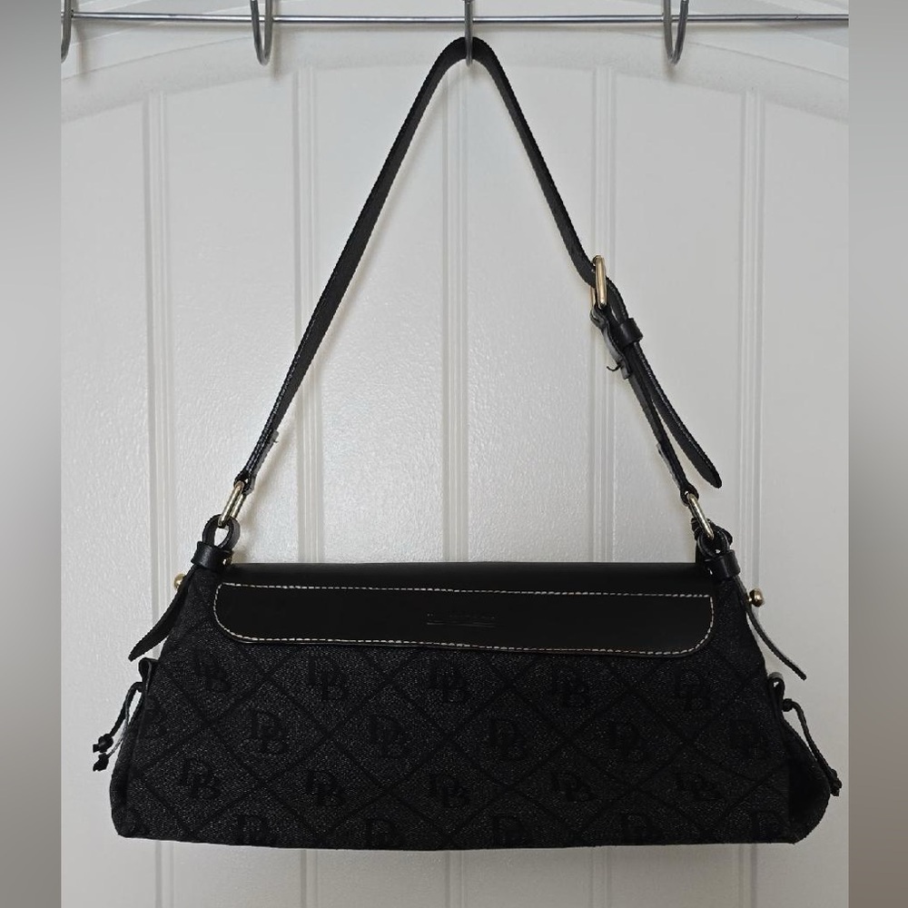 Authentic Vintage Dooney & Bourke Black Monogram Purse - Picture 2 of 16